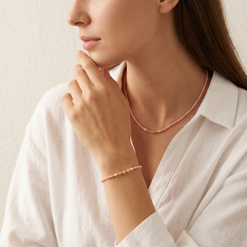 Handmade Customizable Miyuki Beads Necklace With Fresh Water Pearl