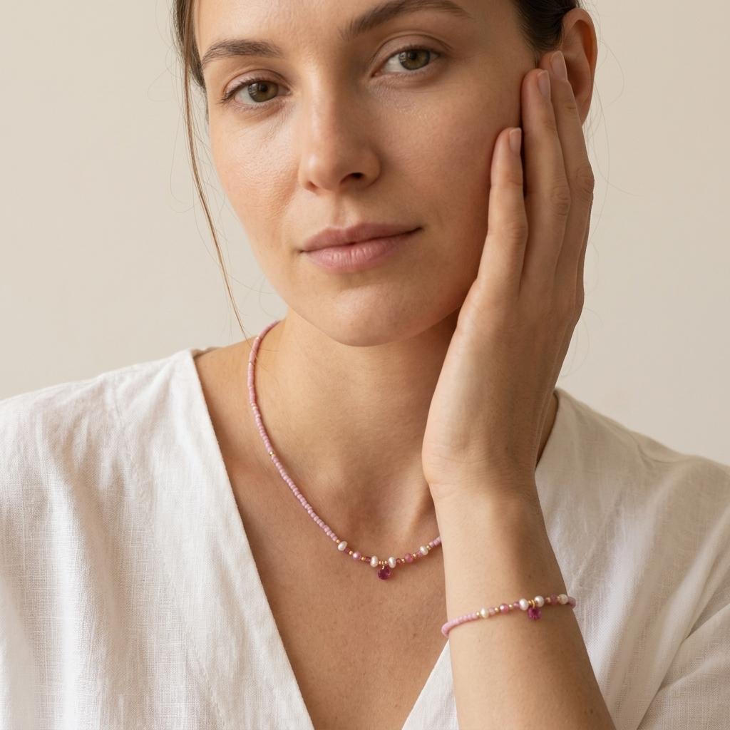 Handmade Customizable Miyuki Beads Necklace With Fresh Water Pearl