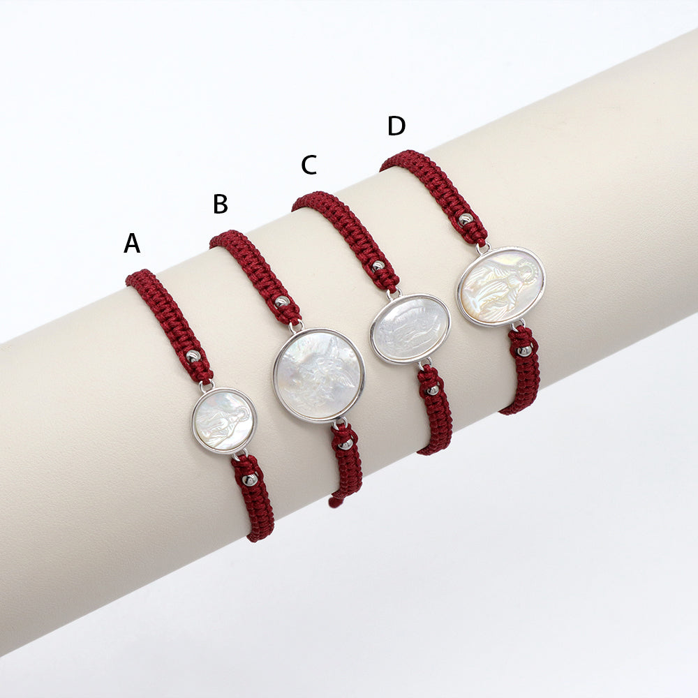 Handmade Customizable 925 silver Charm Bracelet With Cotton Wire