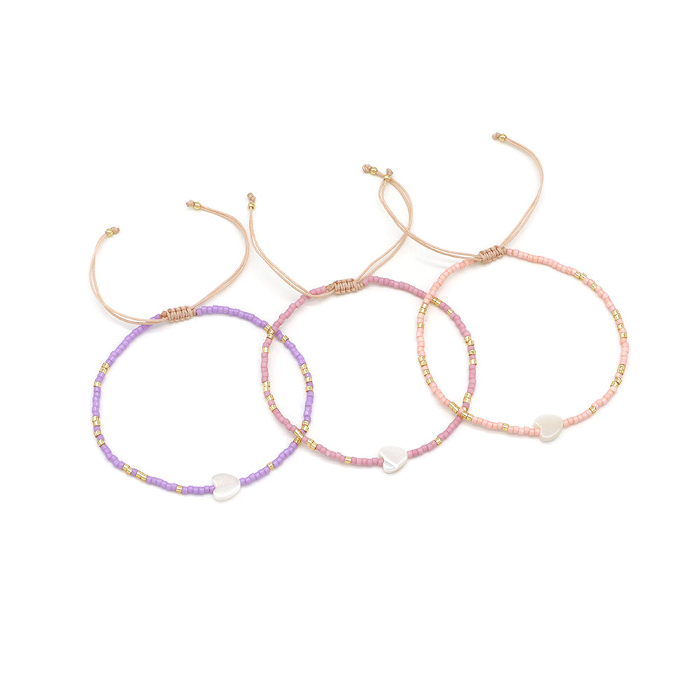 Handmade Customizable Miyuki Beads Bracelet With Shell Charm