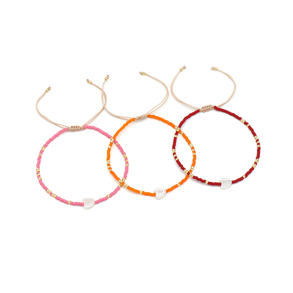 Handmade Customizable Miyuki Beads Bracelet With Shell Charm