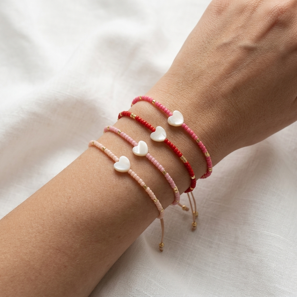 Handmade Customizable Miyuki Beads Bracelet With Shell Charm