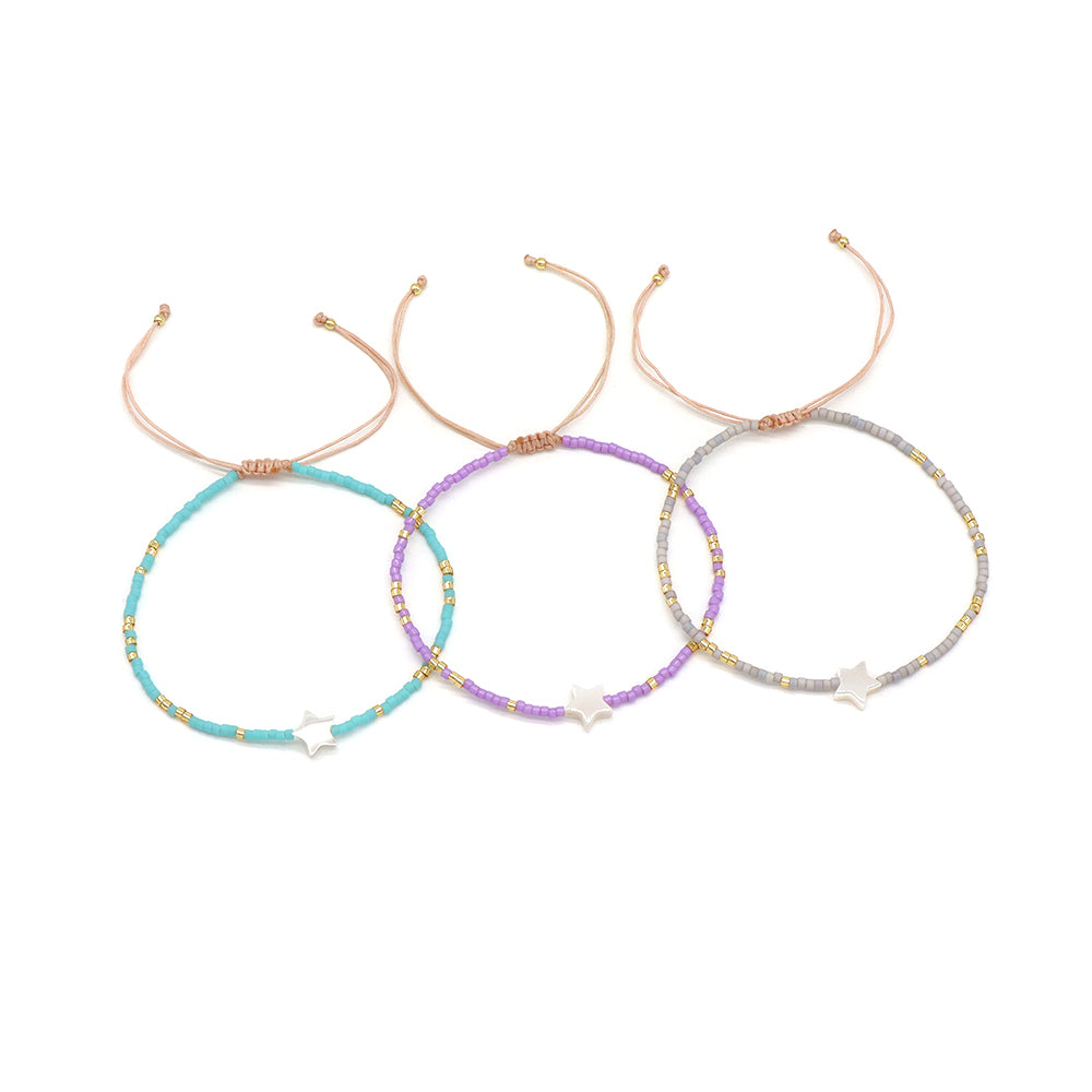 Handmade Customizable Miyuki Beads Bracelet With Shell Charm