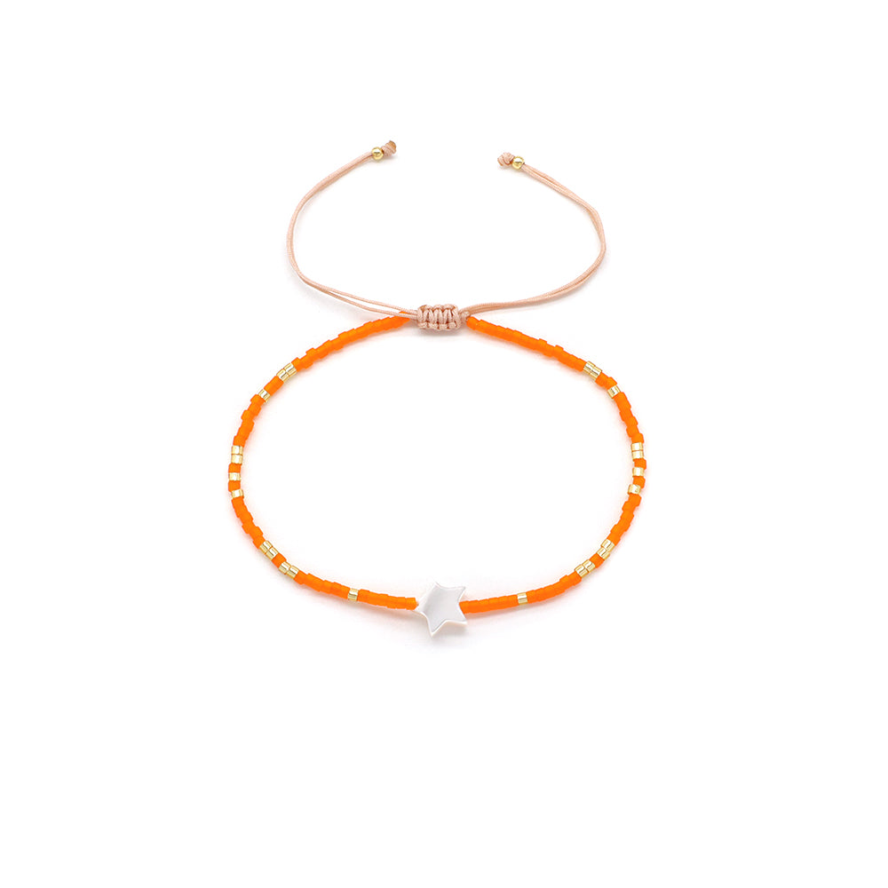 Handmade Customizable Miyuki Beads Bracelet With Shell Charm