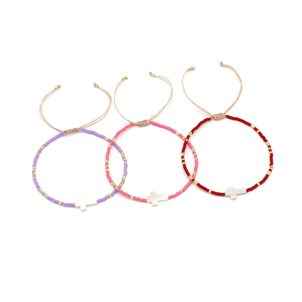 Handmade Customizable Miyuki Beads Bracelet With Shell Charm