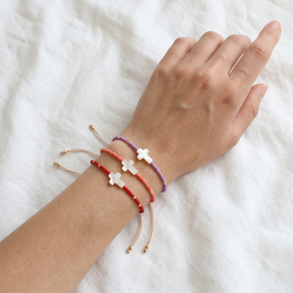 Handmade Customizable Miyuki Beads Bracelet With Shell Charm