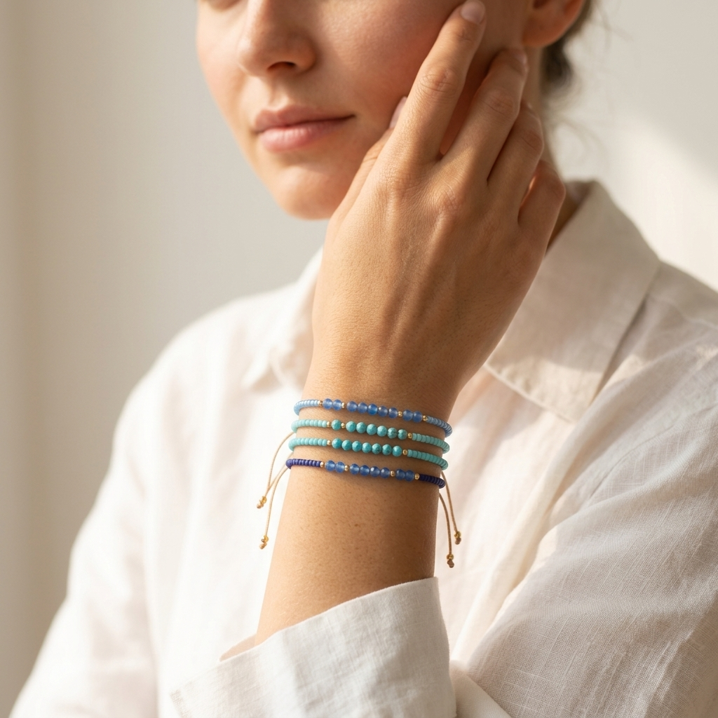 Handmade Customizable Miyuki Beads Bracelet With Natural Stone