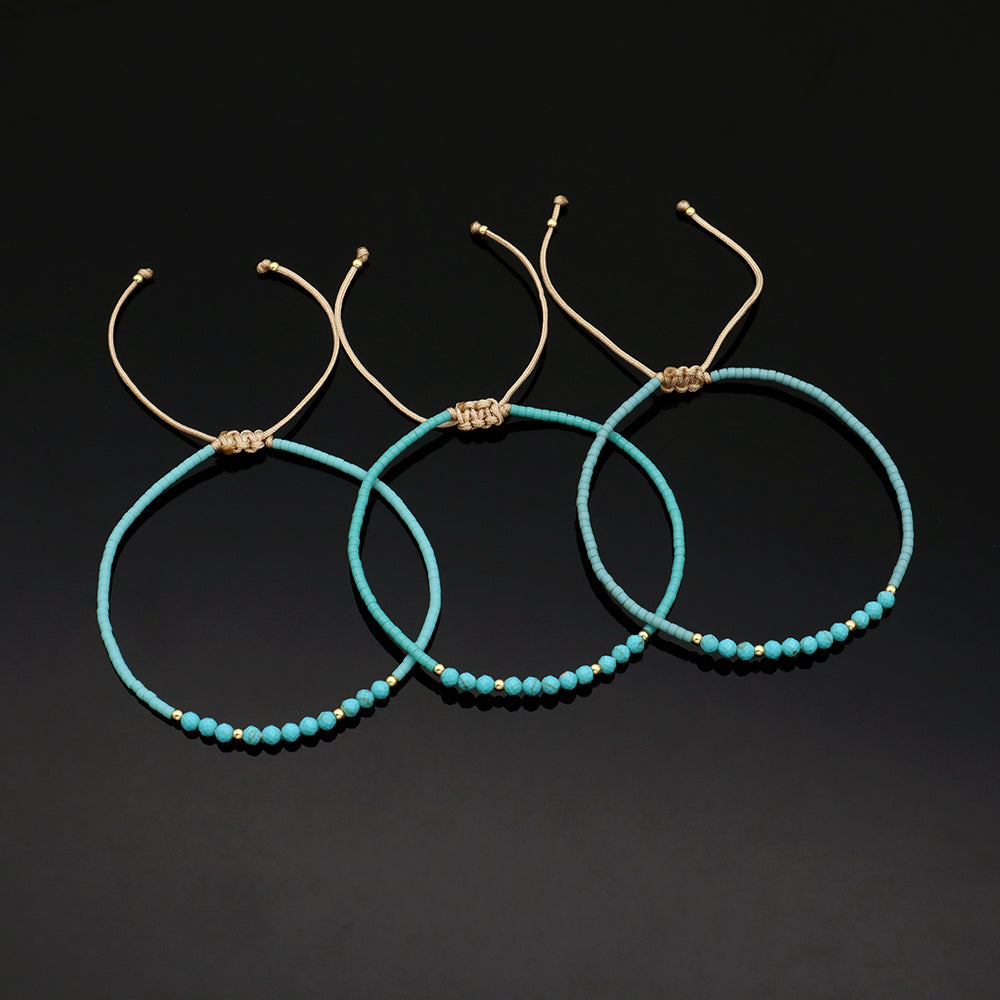 Handmade Customizable Miyuki Beads Bracelet With Natural Stone