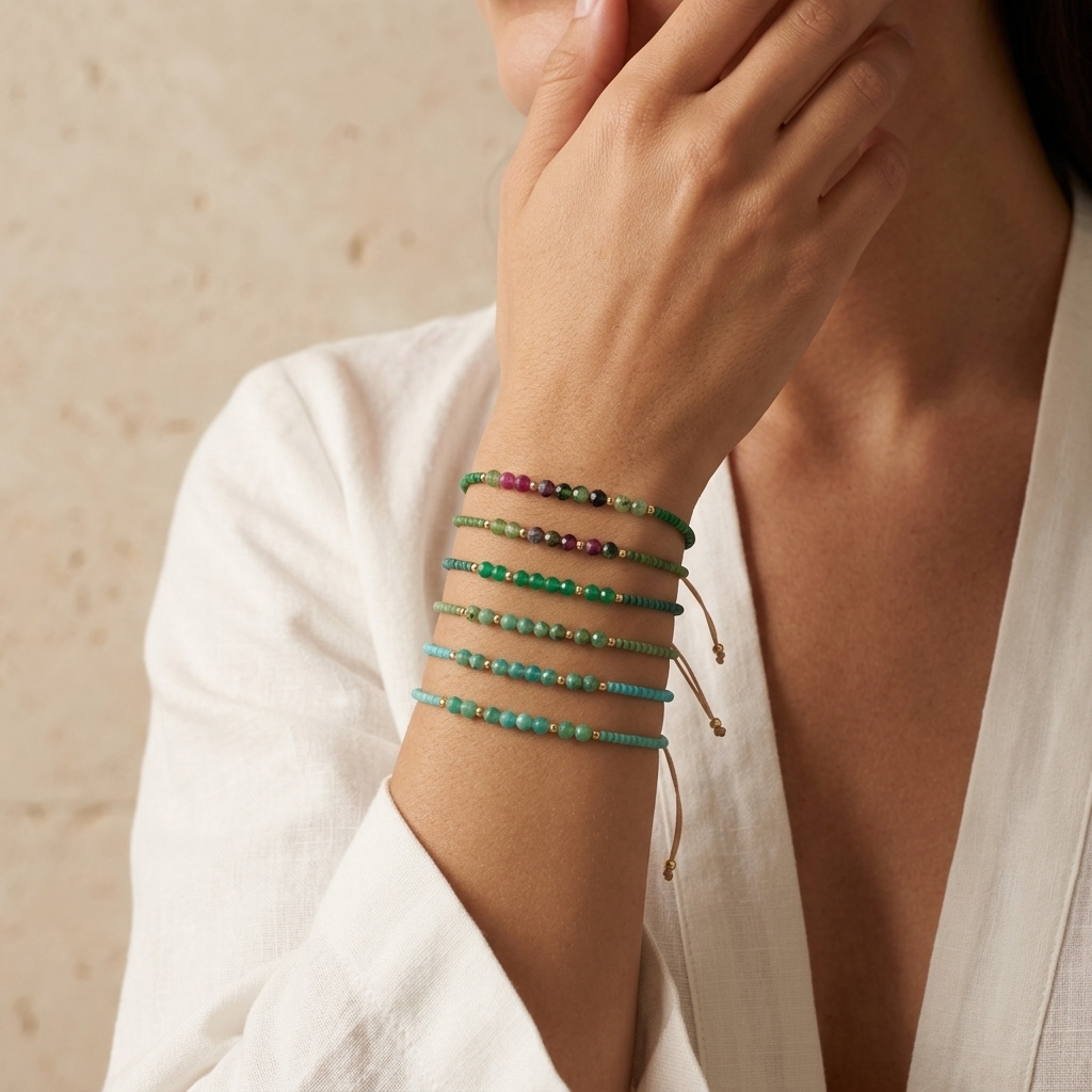 Handmade Customizable Miyuki Beads Bracelet With Natural Stone Beads