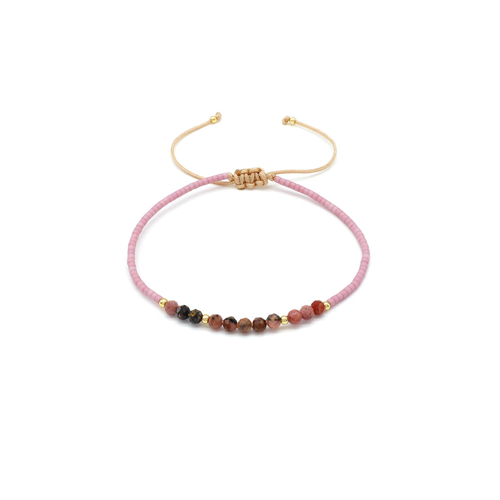 Handmade Customizable Miyuki Beads Bracelet With Natural Stone Beads