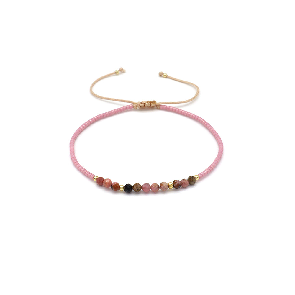 Handmade Customizable Miyuki Beads Bracelet With Natural Stone Beads
