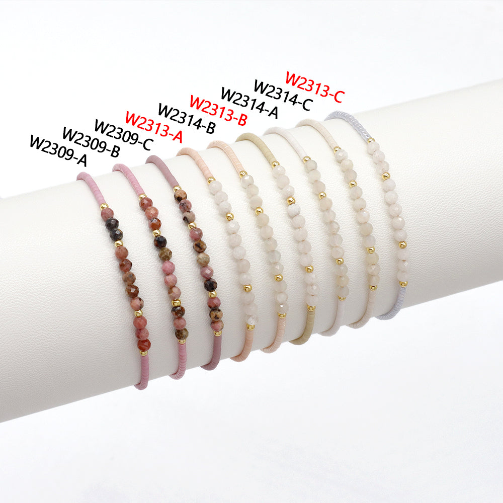 Handmade Customizable Miyuki Beads Bracelet With Natural Stone Beads