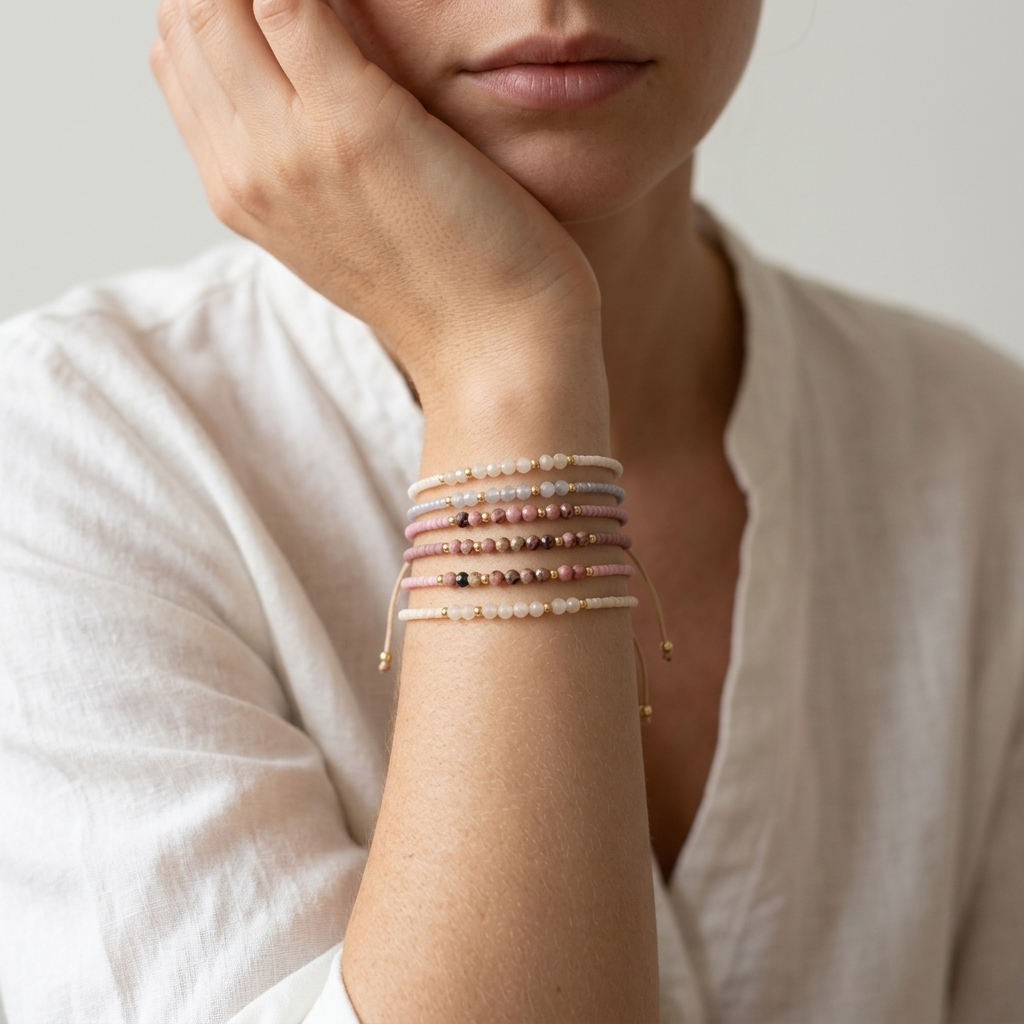 Handmade Customizable Miyuki Beads Bracelet With Natural Stone Beads