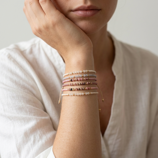 Handmade Customizable Miyuki Beads Bracelet With Natural Stone Beads