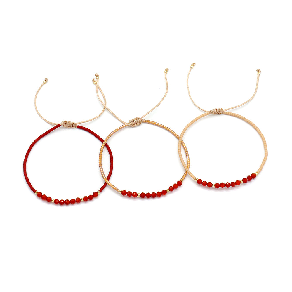 Handmade Customizable Miyuki Beads Bracelet With Natural Stone Beads