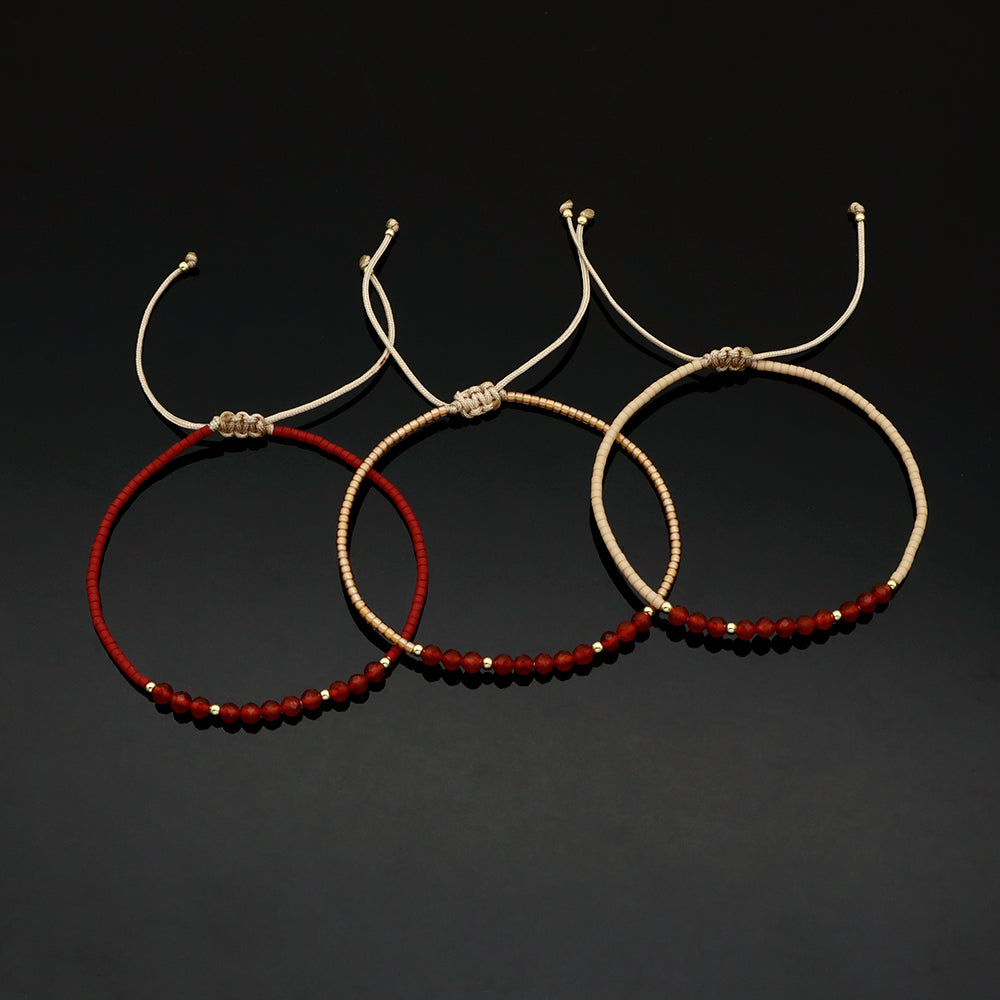 Handmade Customizable Miyuki Beads Bracelet With Natural Stone Beads
