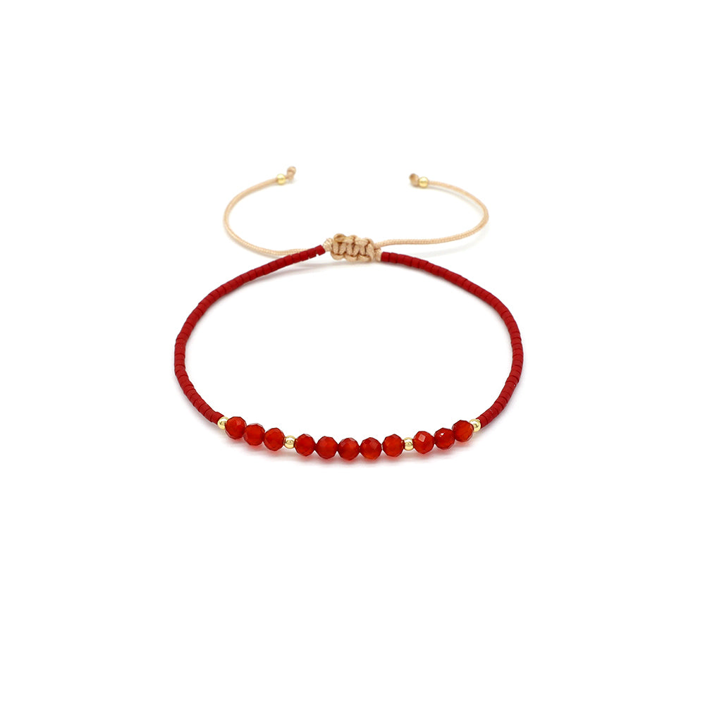 Handmade Customizable Miyuki Beads Bracelet With Natural Stone Beads
