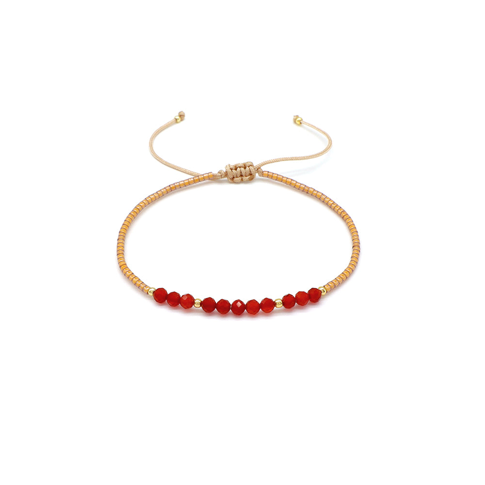 Handmade Customizable Miyuki Beads Bracelet With Natural Stone Beads