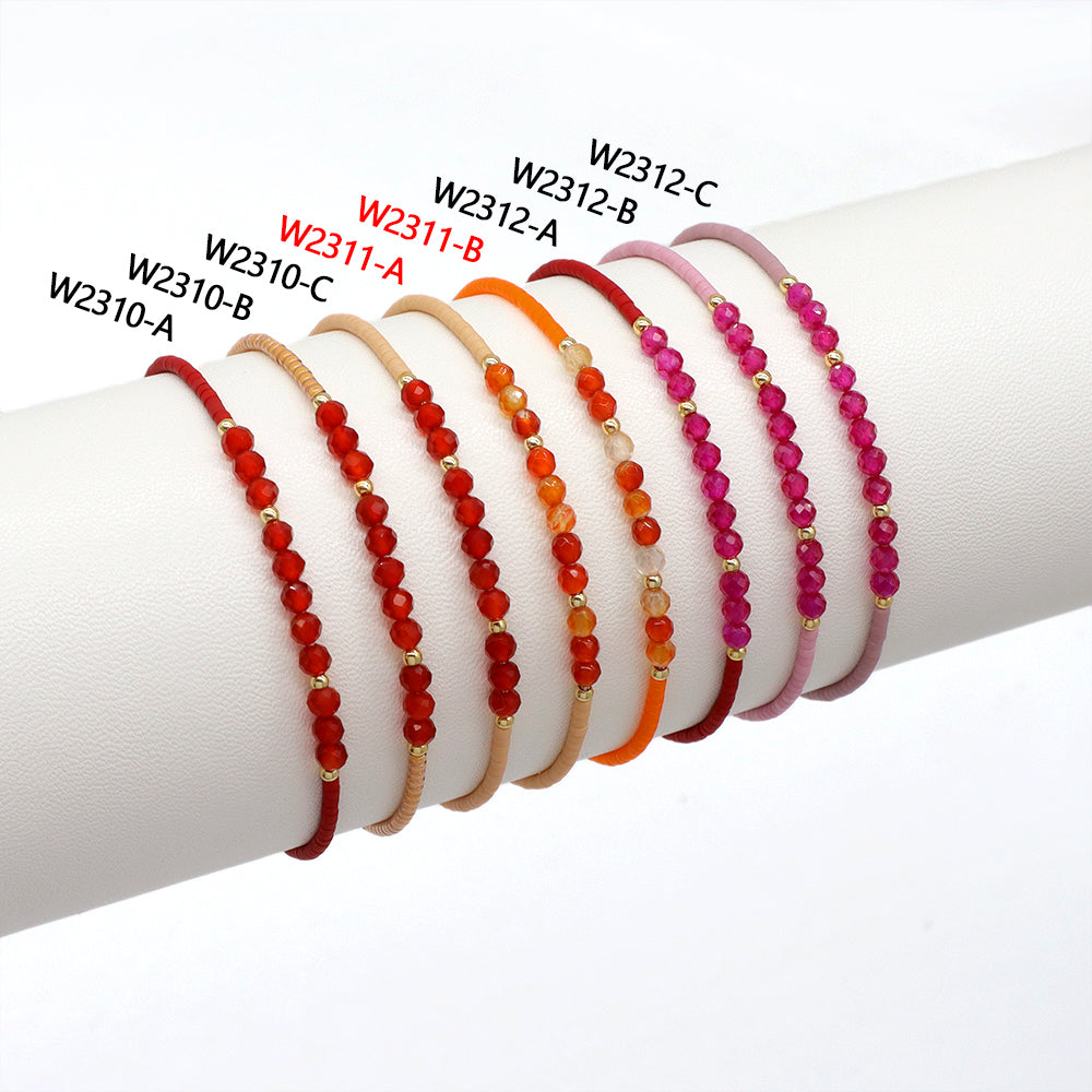 Handmade Customizable Miyuki Beads Bracelet With Natural Stone Beads