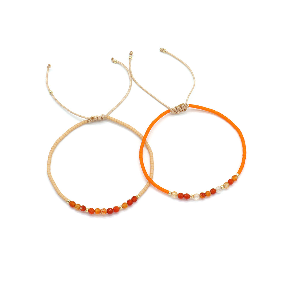 Handmade Customizable Miyuki Beads Bracelet With Natural Stone Beads