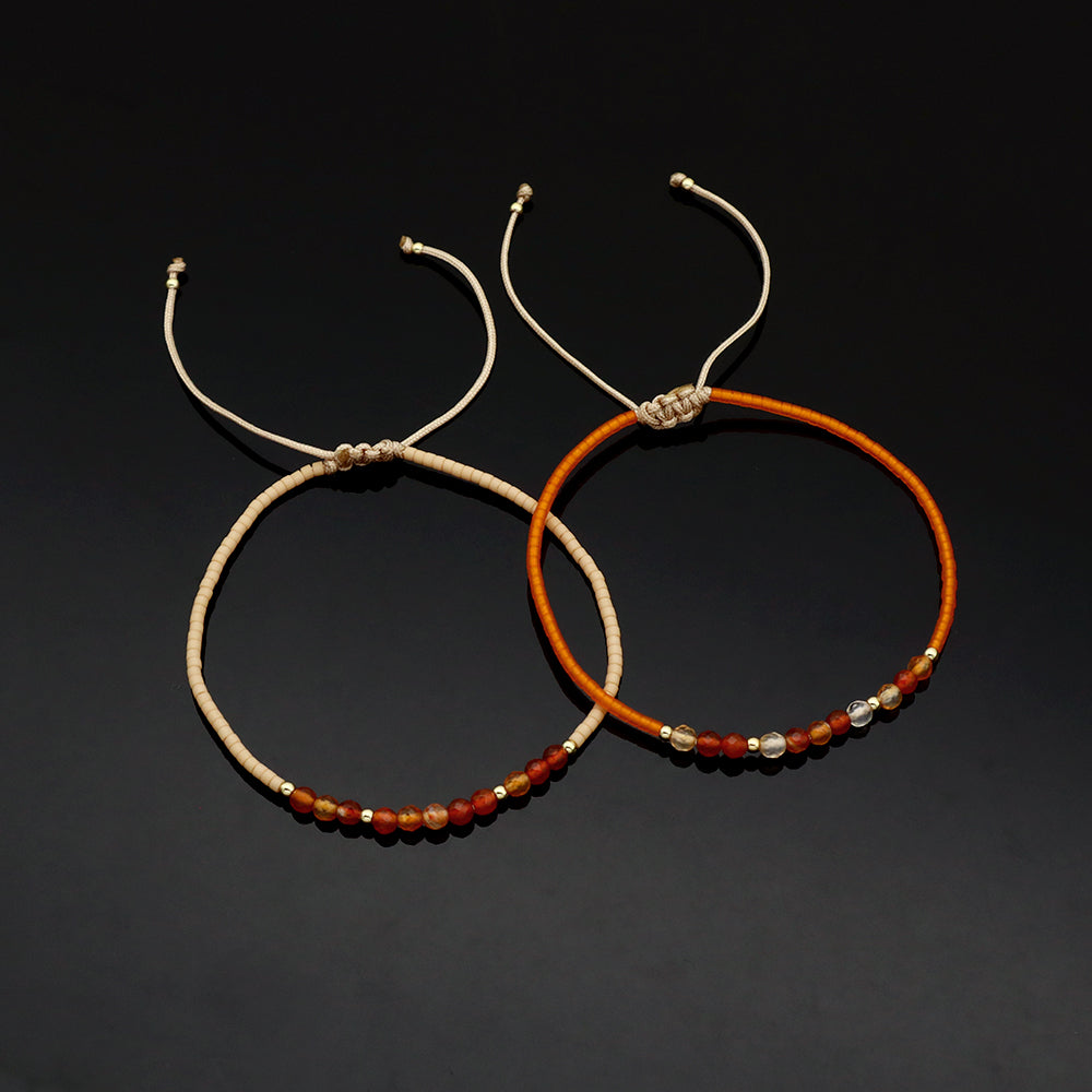 Handmade Customizable Miyuki Beads Bracelet With Natural Stone Beads