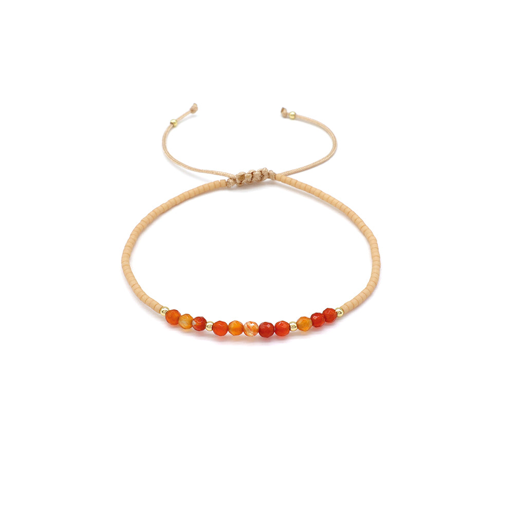 Handmade Customizable Miyuki Beads Bracelet With Natural Stone Beads