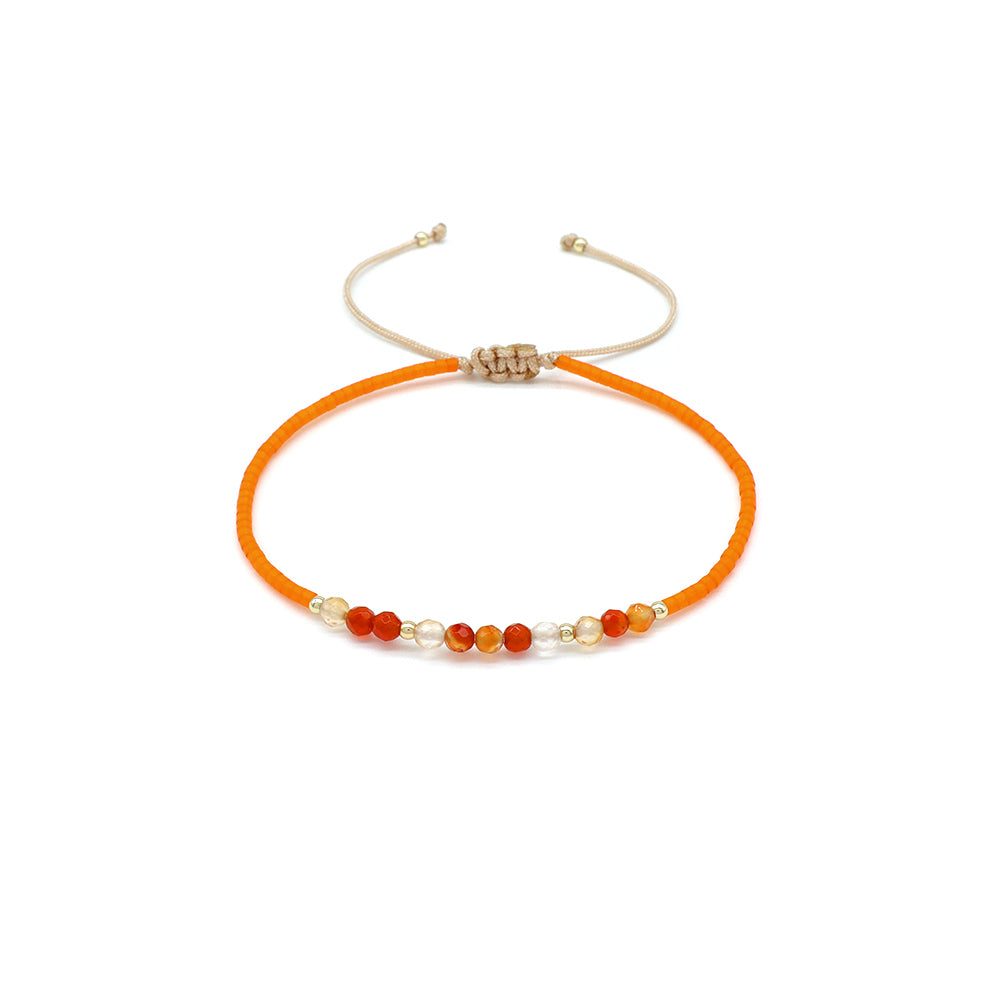Handmade Customizable Miyuki Beads Bracelet With Natural Stone Beads