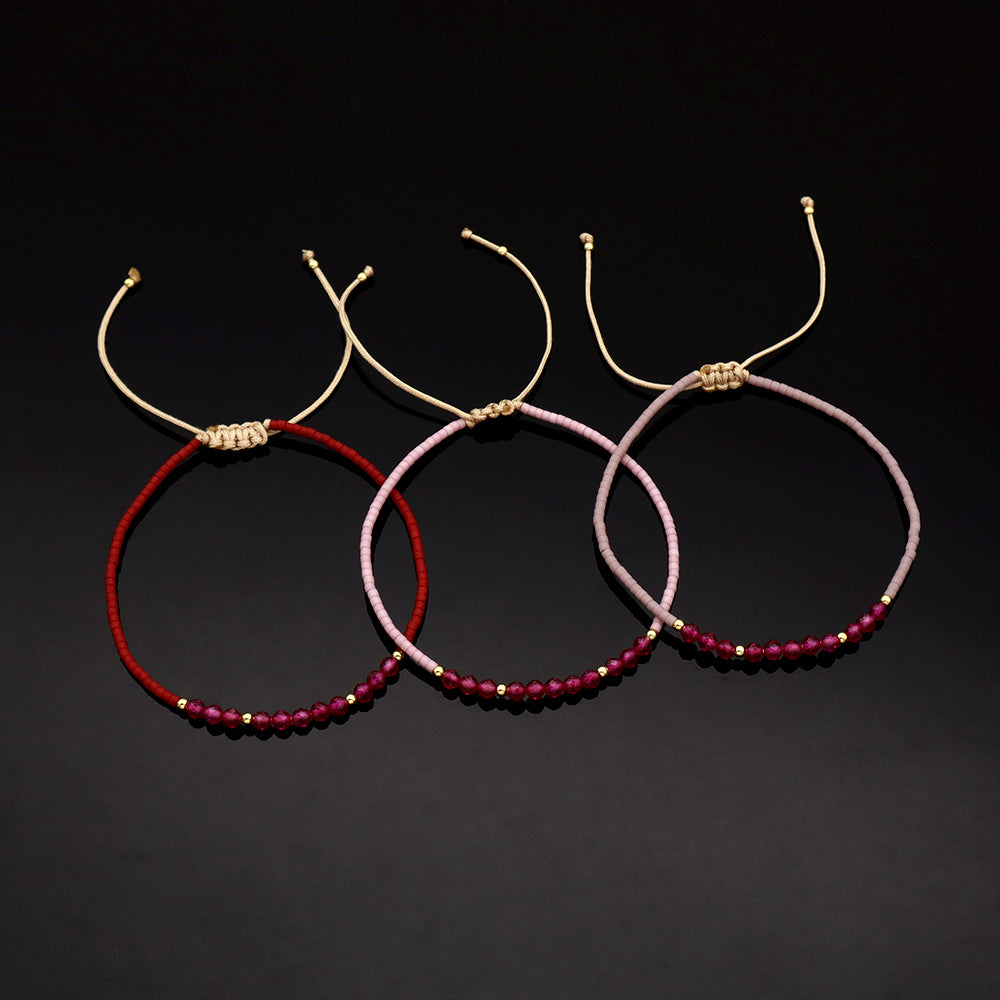 Handmade Customizable Miyuki Beads Bracelet With Natural Stone Beads