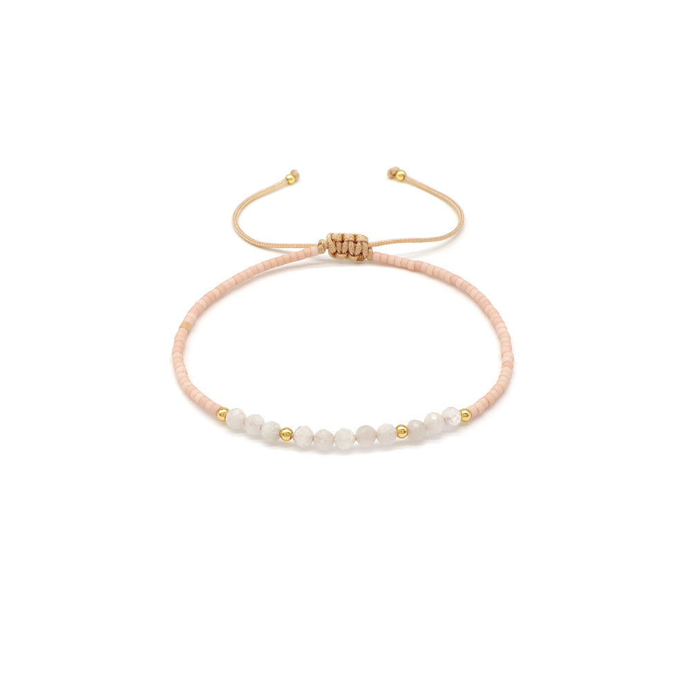 Handmade Customizable Miyuki Beads Bracelet With Natural Stone Beads