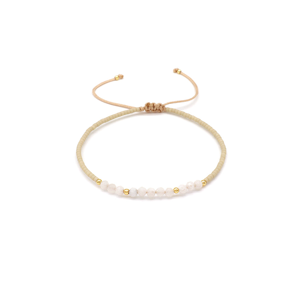 Handmade Customizable Miyuki Beads Bracelet With Natural Stone Beads
