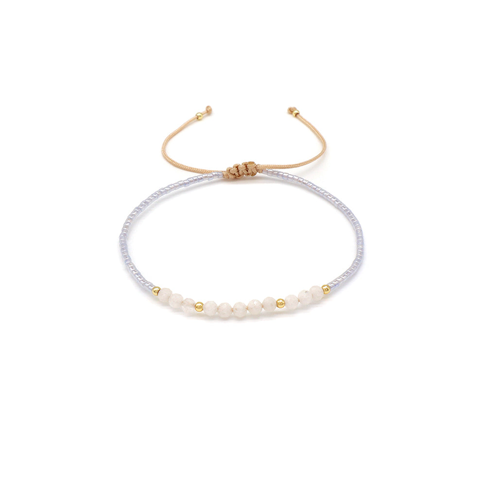 Handmade Customizable Miyuki Beads Bracelet With Natural Stone Beads