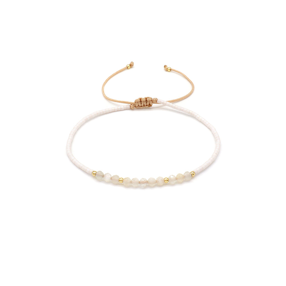Handmade Customizable Miyuki Beads Bracelet With Natural Stone Beads