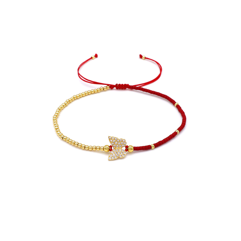Handmade Customizable Miyuki Beads Bracelet With Brass Charm