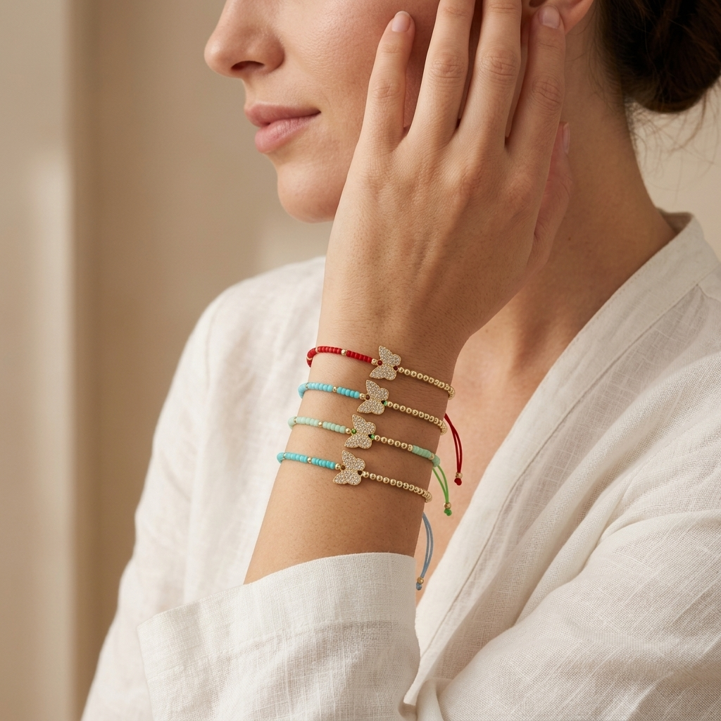 Handmade Customizable Miyuki Beads Bracelet With Brass Charm