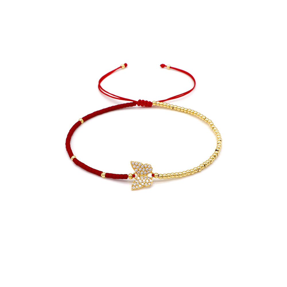 Handmade Customizable Miyuki Beads Bracelet With Brass Charm