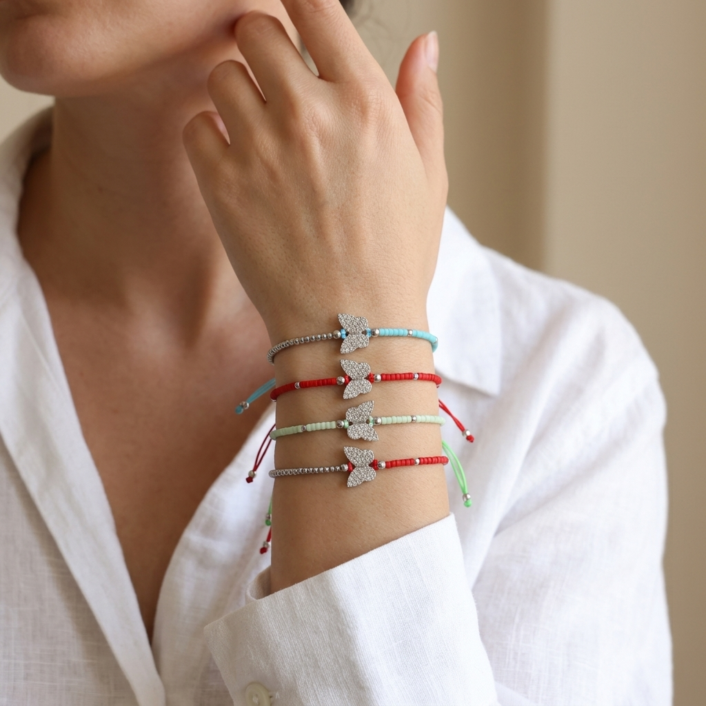 Handmade Customizable Miyuki Beads Bracelet With Brass Charm