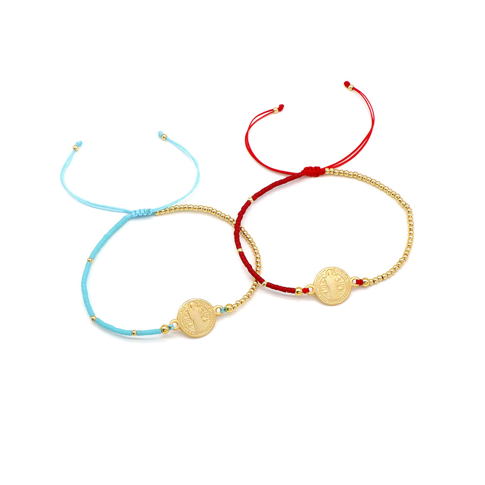 Handmade Customizable Miyuki Beads Bracelet With 925 Silver Charm