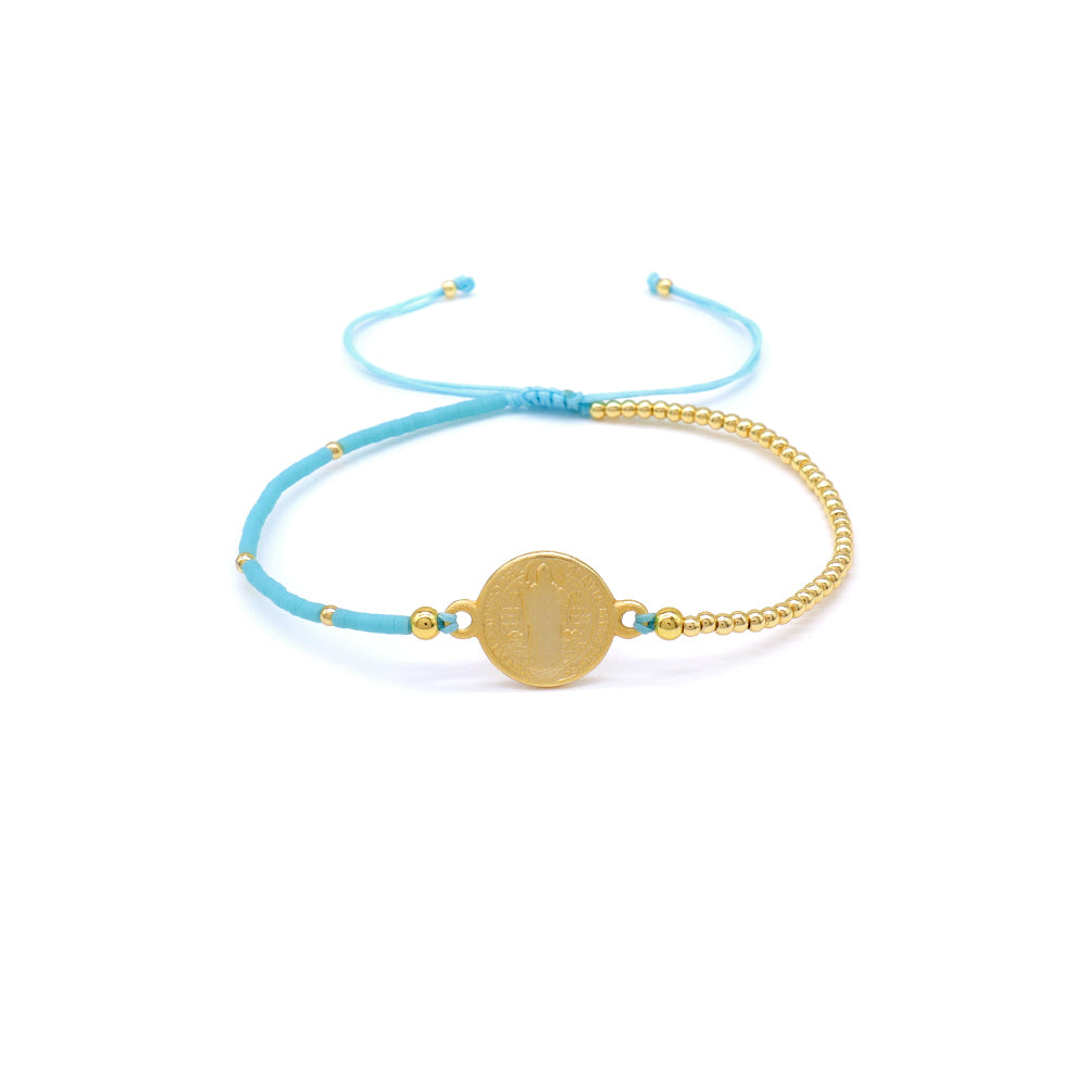 Handmade Customizable Miyuki Beads Bracelet With 925 Silver Charm