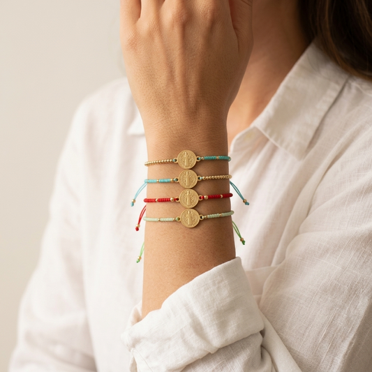 Handmade Customizable Miyuki Beads Bracelet With 925 Silver Charm
