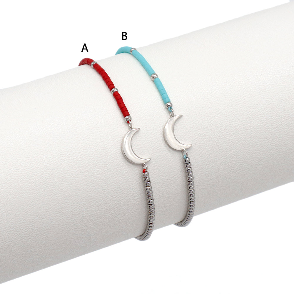 Handmade Customizable Miyuki Beads Bracelet With 925 Silver Charm