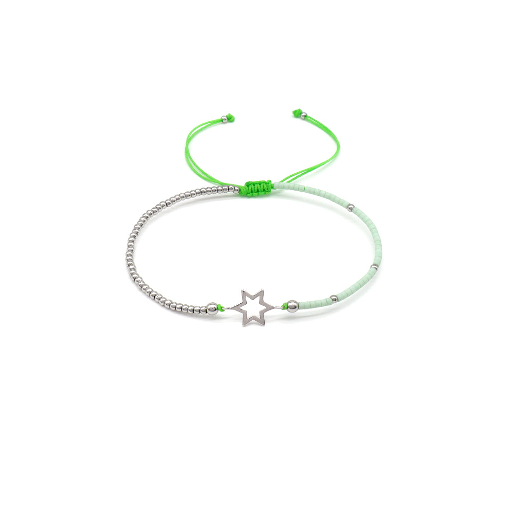Handmade Customizable Miyuki Beads Bracelet With 925 Silver Charm