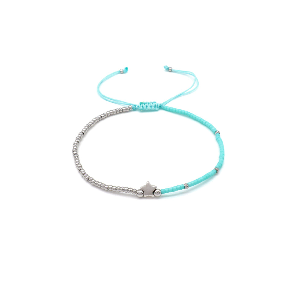 Handmade Customizable Miyuki Beads Bracelet With 925 Silver Charm