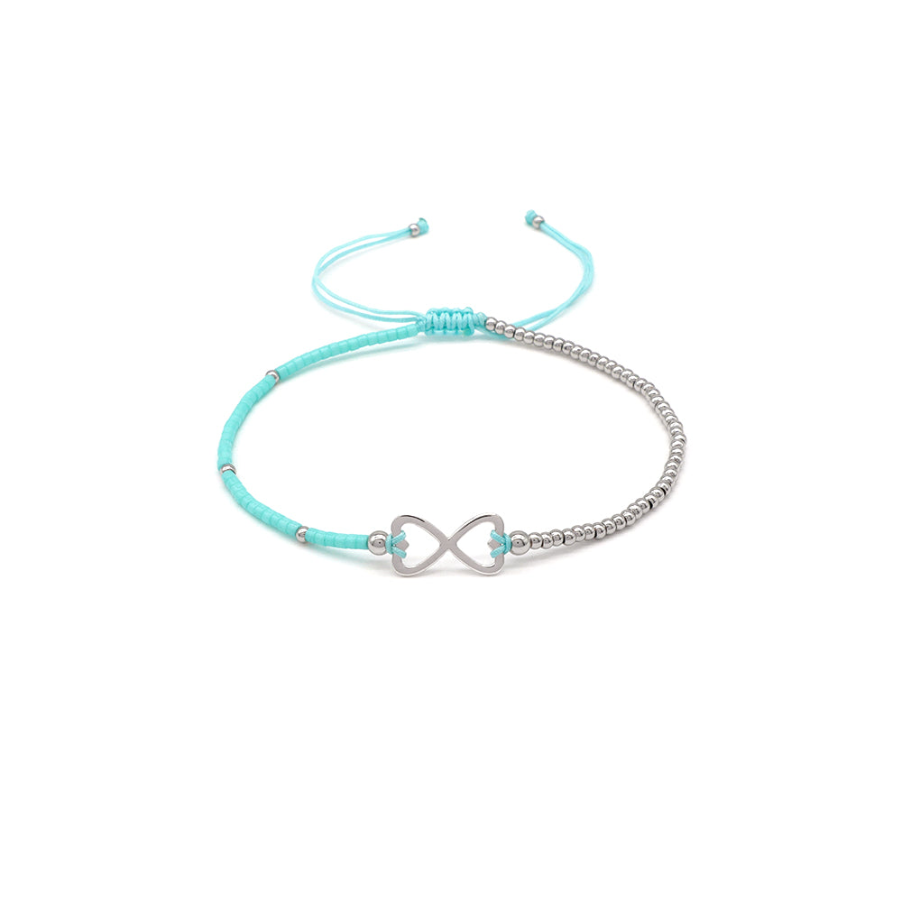 Handmade Customizable Miyuki Beads Bracelet With 925 Silver Charm