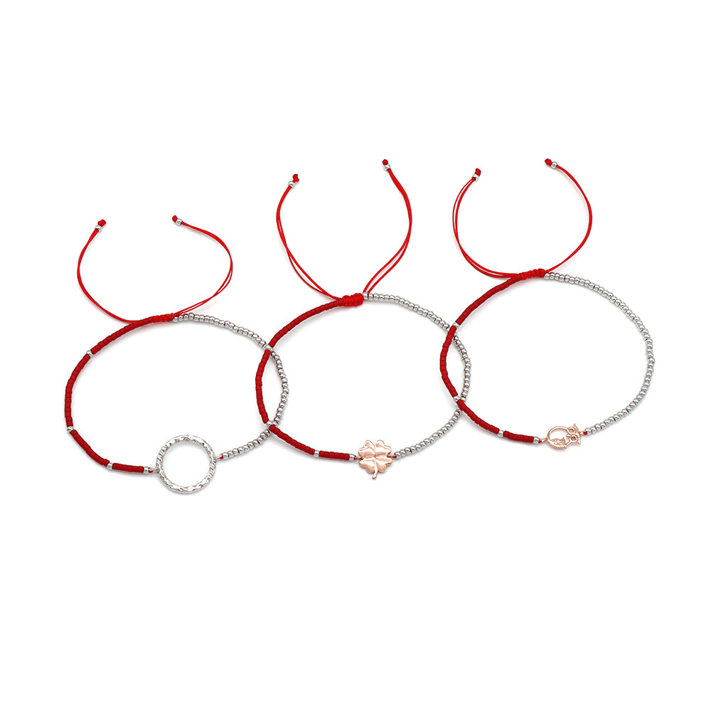 Handmade Customizable Miyuki Beads Bracelet With 925 Silver Charm