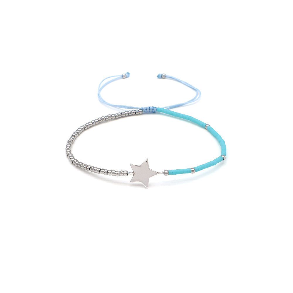 Handmade Customizable Miyuki Beads Bracelet With 925 Silver Charm