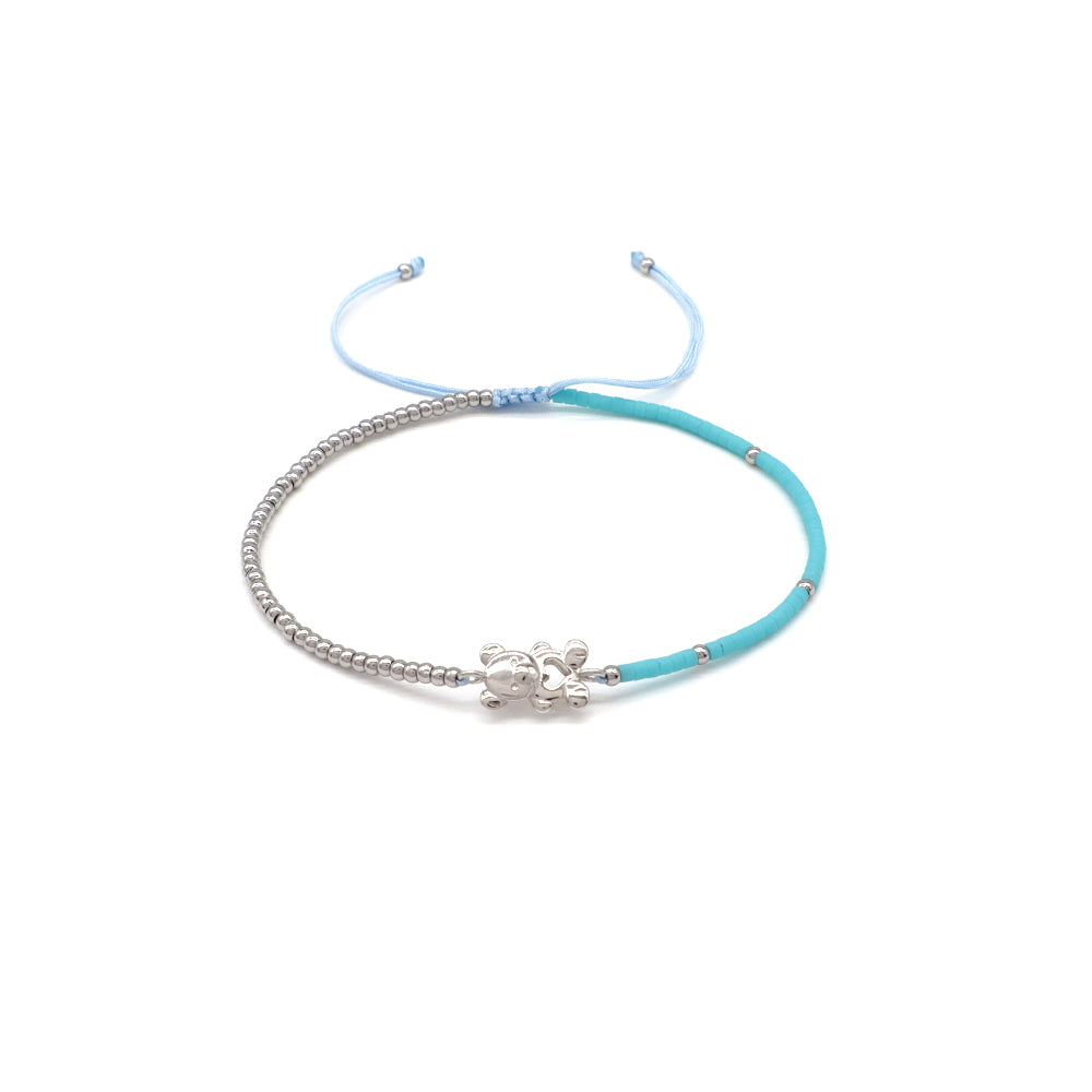 Handmade Customizable Miyuki Beads Bracelet With 925 Silver Charm