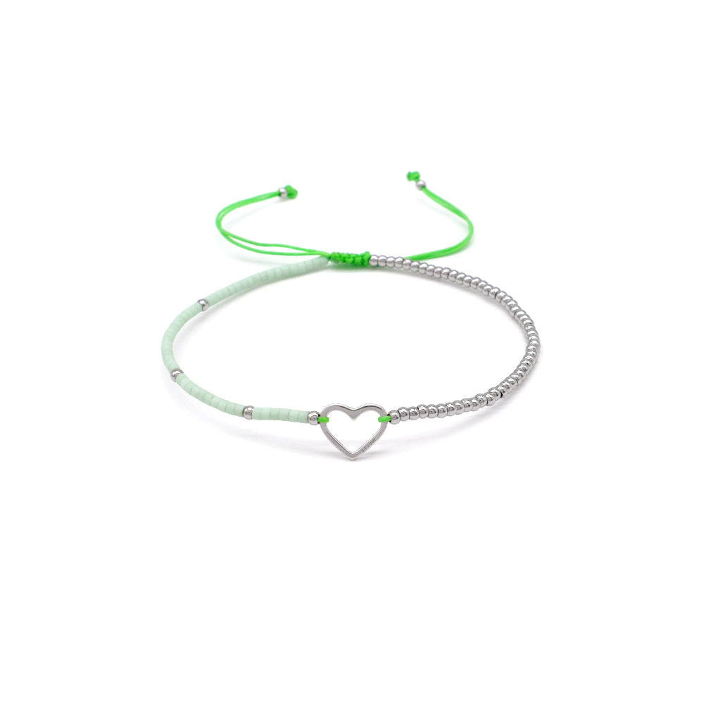Handmade Customizable Miyuki Beads Bracelet With 925 Silver Charm