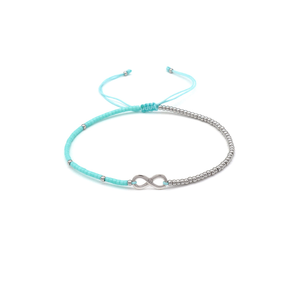 Handmade Customizable Miyuki Beads Bracelet With 925 Silver Charm