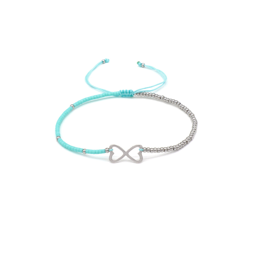 Handmade Customizable Miyuki Beads Bracelet With 925 Silver Charm