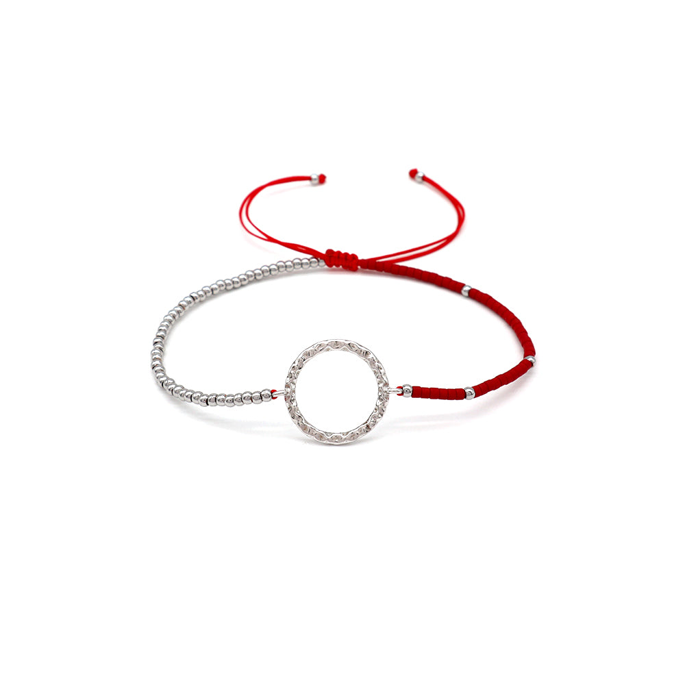 Handmade Customizable Miyuki Beads Bracelet With 925 Silver Charm